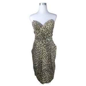 Vintage Moda Int'l Cheetah Mini Dress with Pockets